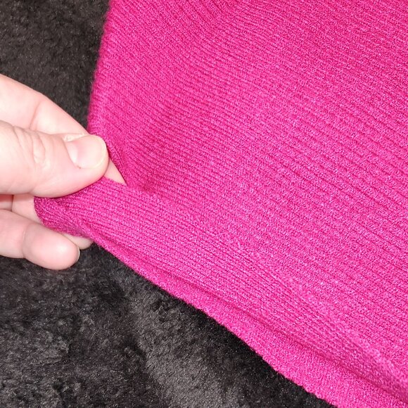 NWT Hot Pink Bat Wing Sweater - Picture 2 of 4
